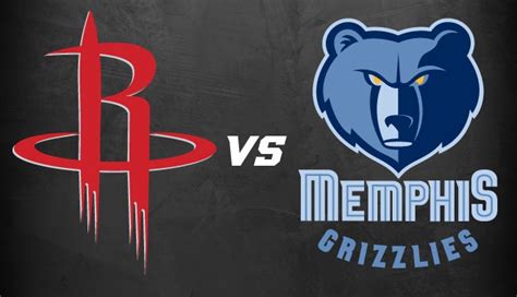 grizzlies vs rockets|rockets vs grizzlies tonight.